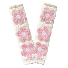 Cute Flower Car Seat Belt Shoulder Pad Cushions 2 in a Pack , Car White Pink
