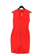 French Connection Bodycon Midi Dress UK10 in Red