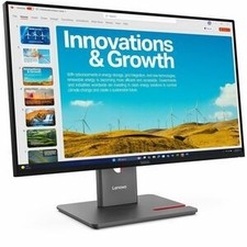 Lenovo ThinkVision P24QD-40 24" WQHD IPS 120Hz USB-C KVM Monitor Black