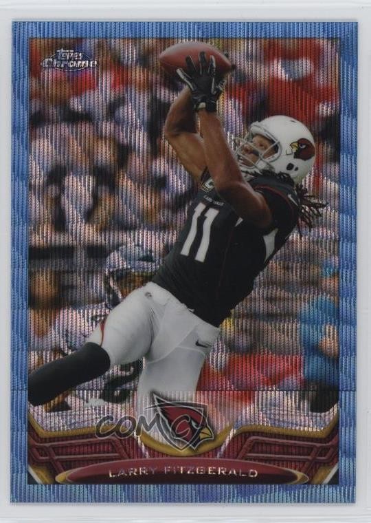 2013 Topps Chrome Blue Wave Refractor Larry Fitzgerald #2 0g65