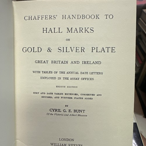 Chaffers Handbook to Hall Marks on Gold & Silver Plate HC DJ 1975 Good - Picture 4 of 7