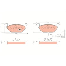 Satz Bremsbeläge Bremsklötze vorne für Audi A2 8Z0 A3 8L1 8P1 8PA | 24105987