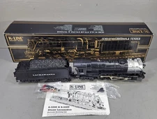 K-Line K3238-1152S Lackawanna Steam Engine & Tender w/ Real Sounds in Box *READ*