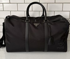 Prada Re-Nylon and Saffiano Leather Duffle Ba...