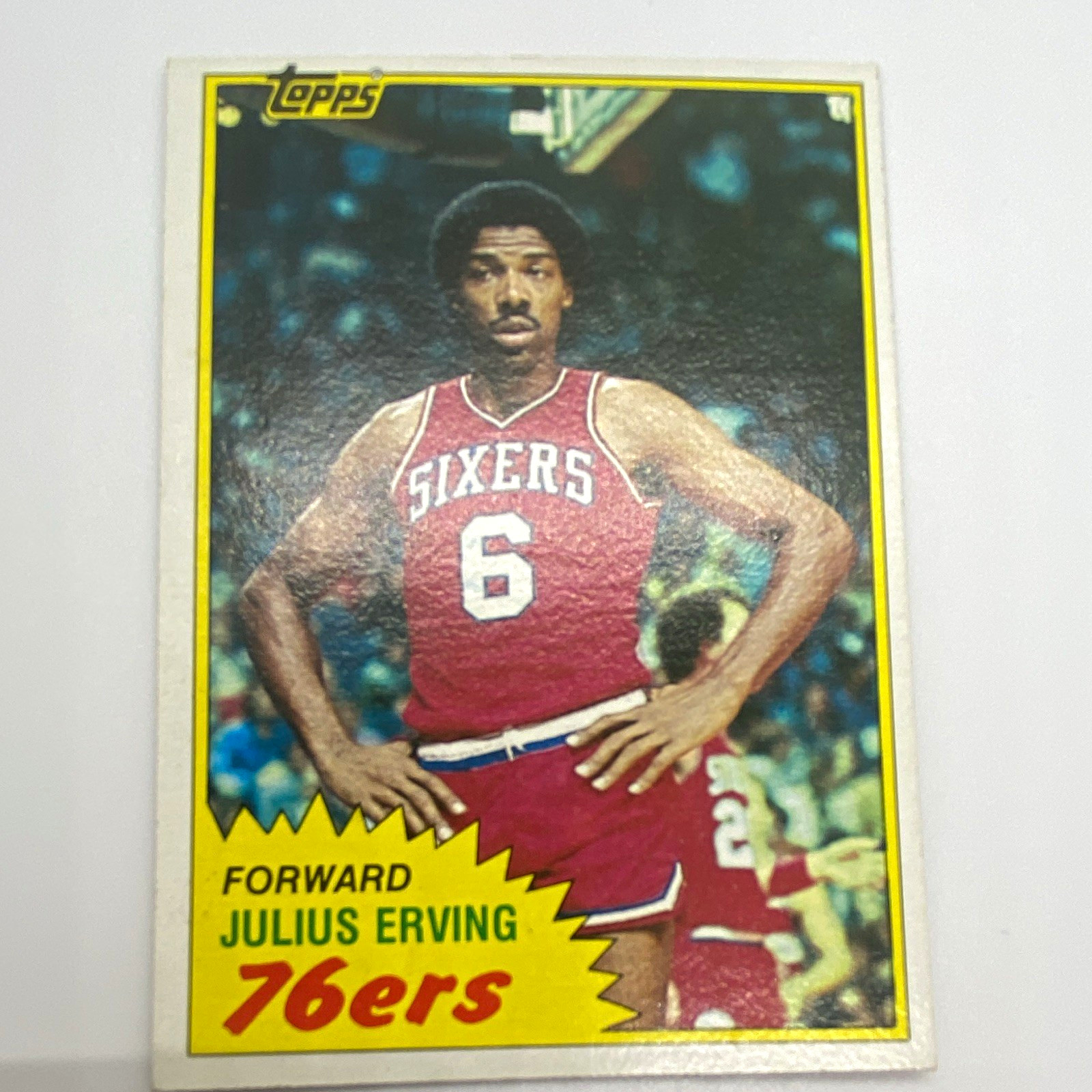 1981-82 Topps Julius Erving Base Set #30 Philadelphia 76ers Basketball Card