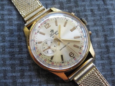 Lings 21 Prix Chronograph System Mechanical Start/Stop Vintage Mens Watch 1960's