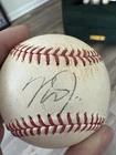 Game Used Mike Trout Signed Baseball LA Angels MLB