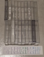 20 Custodie Vuote Musicassetta Mc Musicassette Cassette Lotto Trasparenti 