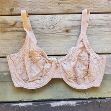 32DD Wacoal 65149 Halo Lace Beige Underwire Bra