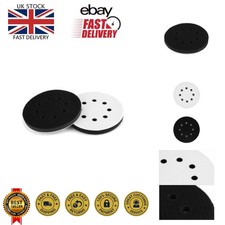 8 Holes 125mm Hook & Loop Soft Sanding Pads for Various Materials, 2-Pack