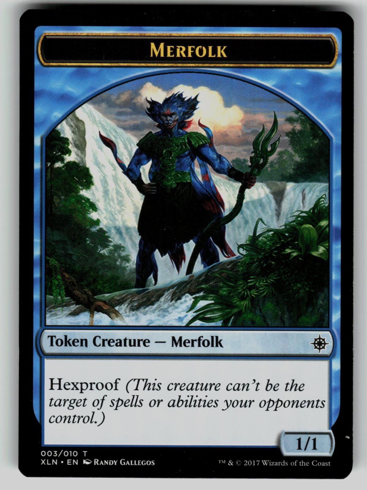 Merfolk Token 3 Ixalan Magic: The Gathering Token