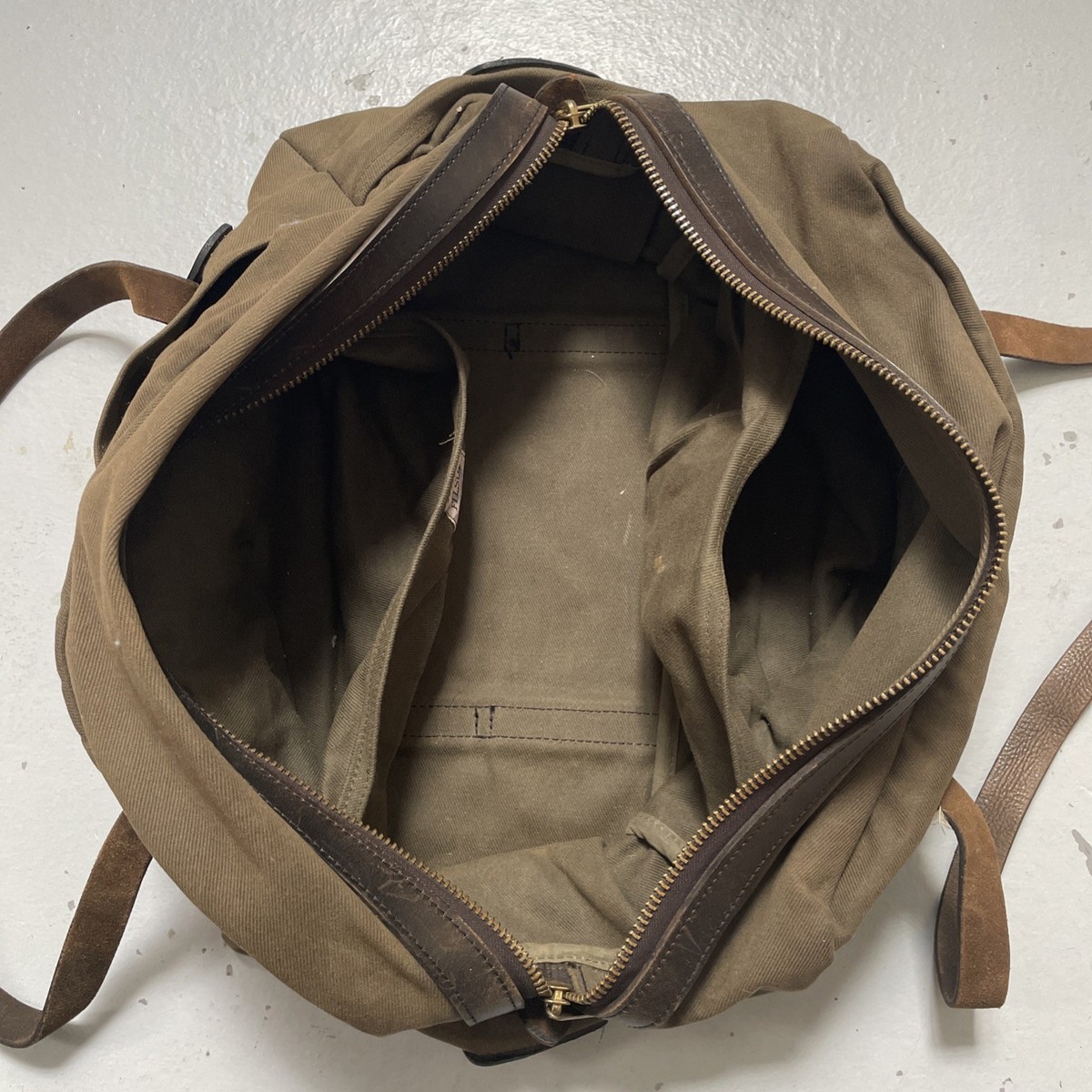 Vintage 1990s Filson Medium Duffle Talon Zipper Canvas Twill