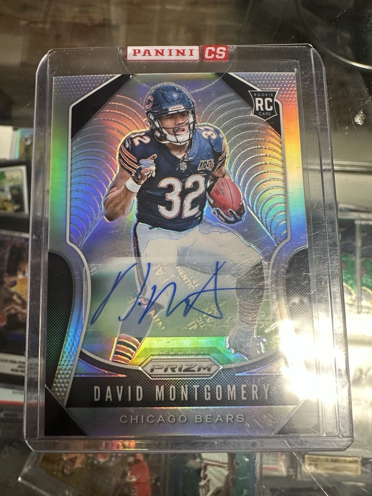 2019 Panini Prizm #327 David Montgomery Rookie Auto Auto Autograph Chicago Bears
