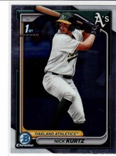 Nick Kurtz Athletics 2024 Bowman Chrome Draft 1st Bowman *****