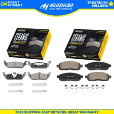 Front and Rear Ceramic Brake Pads for 2004 2005 - 2008 Ford F150 Lincoln Mark LT