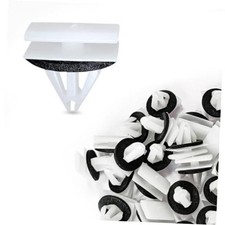 30PCS Rocker Molding Retainer Clips Screws Fits 9mm Hole Panel Door Trim