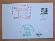 1975 Tokyo Anchorage Hamburg Japan Air Lines Jal 433 - 17.x.75 First Flight Envelope