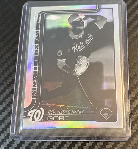 MacKenzie Gore Negative Refractor -- 2025 Topps Chrome #160 Nationals