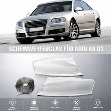 Für Audi A8 D3 2005-2010 L+R Scheinwerferglas Streuscheibe Scheinwer Gehäuse