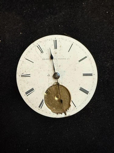 Antique 1867 Waltham PS Bartlett 1865 Pocket Watch Movement Parts 10s 13j KW USA