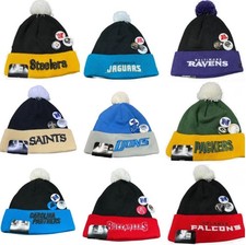 Authentic Men NEW ERA Buttons KNIT NFL On-field Sideline Beanie Winter Cap Hat