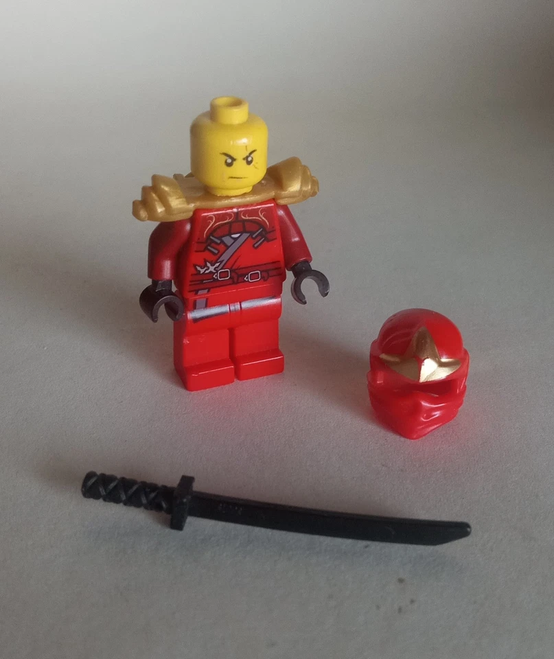 Lego solto Ninjago minifigura incompleta lote de peças Kai ZX Golden Dragon 2011 2012 - Imagem 3 de 3