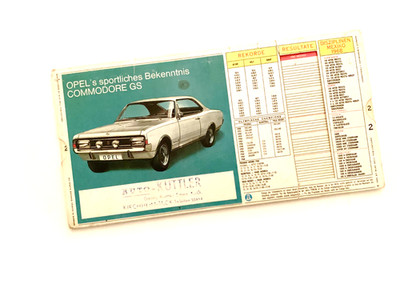 Opel Olympia 1968 Werbeartikel, rar