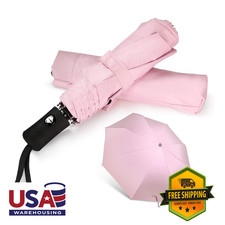 Travel Umbrella Compact Folding Sun Rain Umbrella Lightweight Auto Open Close