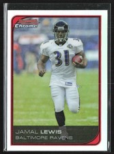 Jamal Lewis 2006 Bowman Chrome Refractor A #162 Baltimore Ravens