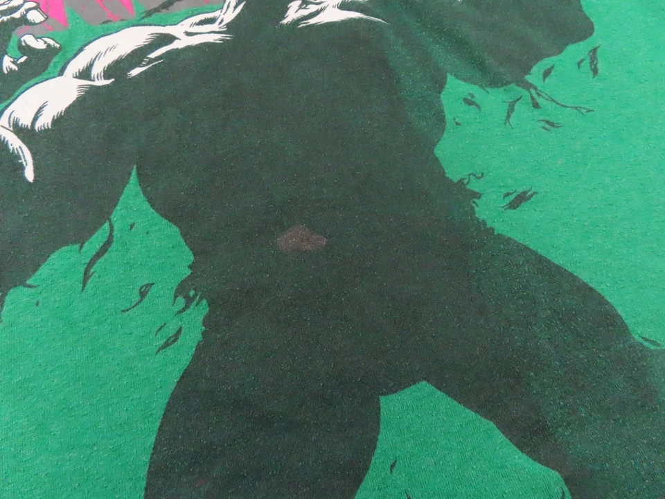 Vintage Nova Camisa Incrível Hulk Masculina Grande Extra Grande Marvel Mad Engine Verde Y2K - Imagem 3 de 4