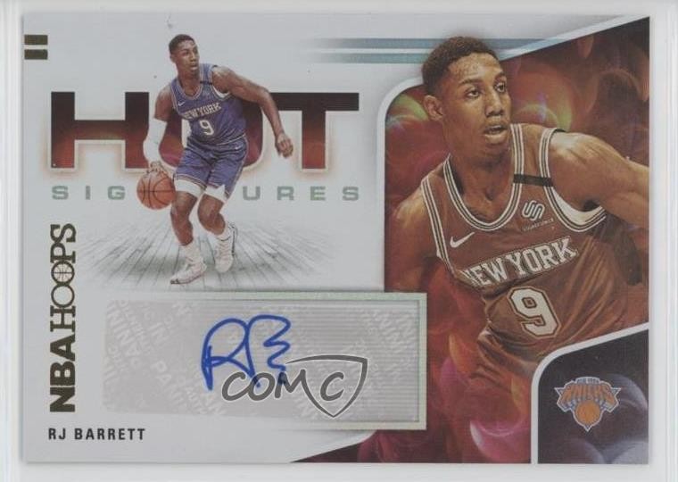 2020-21 Panini NBA Hoops Hot Signatures RJ Barrett #HS-RJB Auto 0c3
