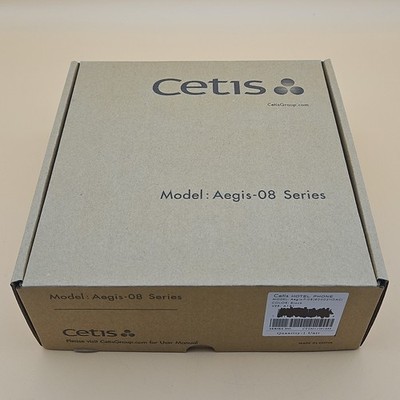 Cetis Aegis-P-08 (80002HDAC) Series Hotel Phone Black Corded VER A1B1 New 80002