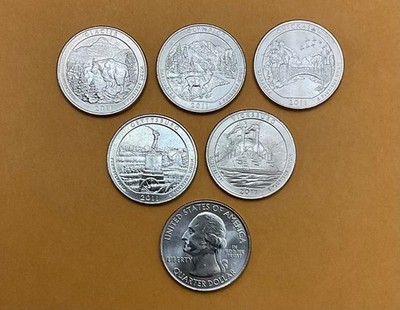 2011 D ATB  QUARTERS UNCIRCULATED YEAR SET of 5 coins