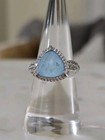 Bomb Party *New* Og Ring Size 7 "Into The Glow" Rg83191 Lc Baby Sky Blue Topaz