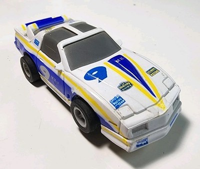 Vintage Marchon MR-1 White/Blue/Yellow #9 Pontiac Firebird Trans Am HO Slot Car