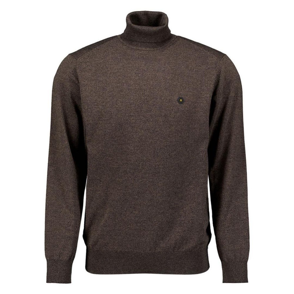 No Excess Men's Knit Turtleneck Sweater Regular Fit Brown 29210982 044 Taupe