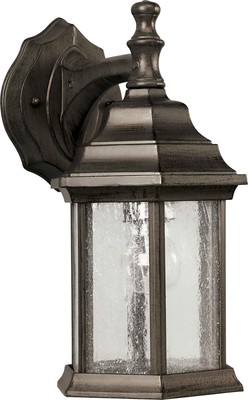 Forte Lighting 1725-01 Bronze 6.5Wx12Hx8E Outdoor Wall Sconce