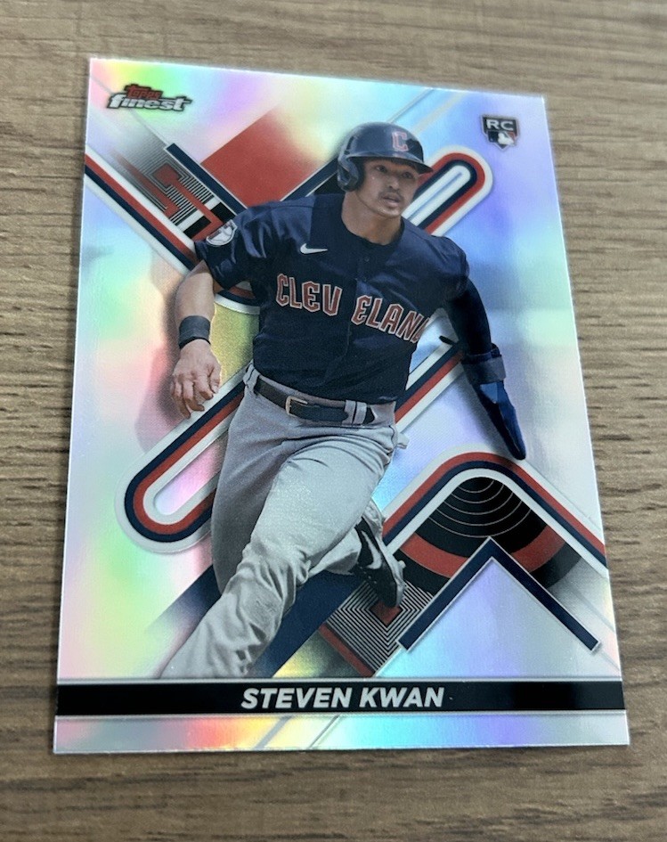 Steven Kwan 2022 Topps Finest Refractor Rookie #30 Cleveland Guardians RC