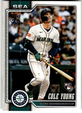 2026 Topps #129 COLE YOUNG Seattle Mariners RC MLB Baseball