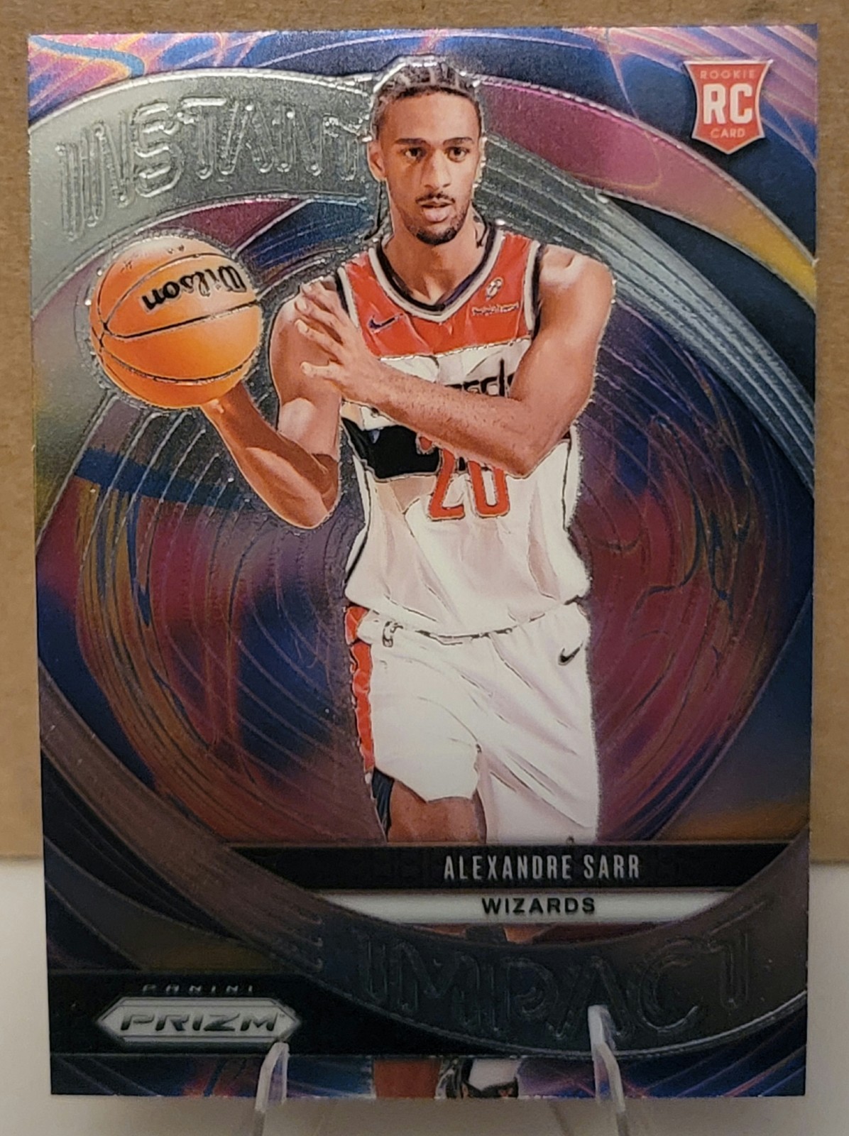 2024-25 Panini Prizm - #1 Alexandre Sarr (RC) - Instant Impact - Wizards - NM