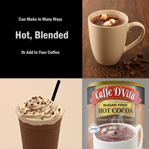 Mezcla de cacao caliente con azúcar - mezcla de chocolate caliente con azúcar, gluten, baja, sin colesterol,... - Imagen 2 de 4