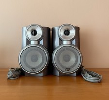 JVC Vintage SP-FSX3/FS-X3 Executive Desktop Speakers Wood Grain Vinyl TESTED