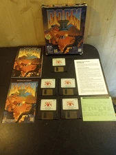 Used Doom II ID Software PC Big Box Game 1994 IBM 3.5" Floppy 💾 Version 1.7