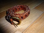 Vintage Capezio Women's Brown Leather Belt SM 36" - Made in India — photo 2