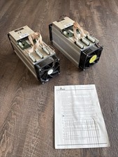 2 Bitmain Antminer S9 Units 13.5Th Miner BTC Cryptocurrency Processors Pair Two