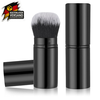 Einziehbarer Reise Puderpinsel für Gesicht und Contouring Kompakt&Luftig
