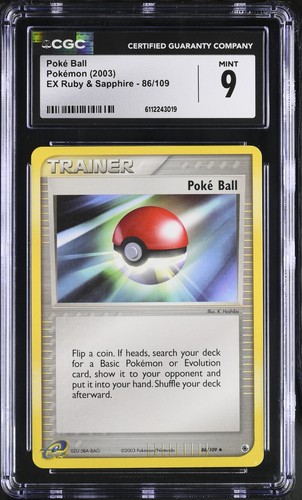 Poké Ball graded CGC 9 for sale on eBay