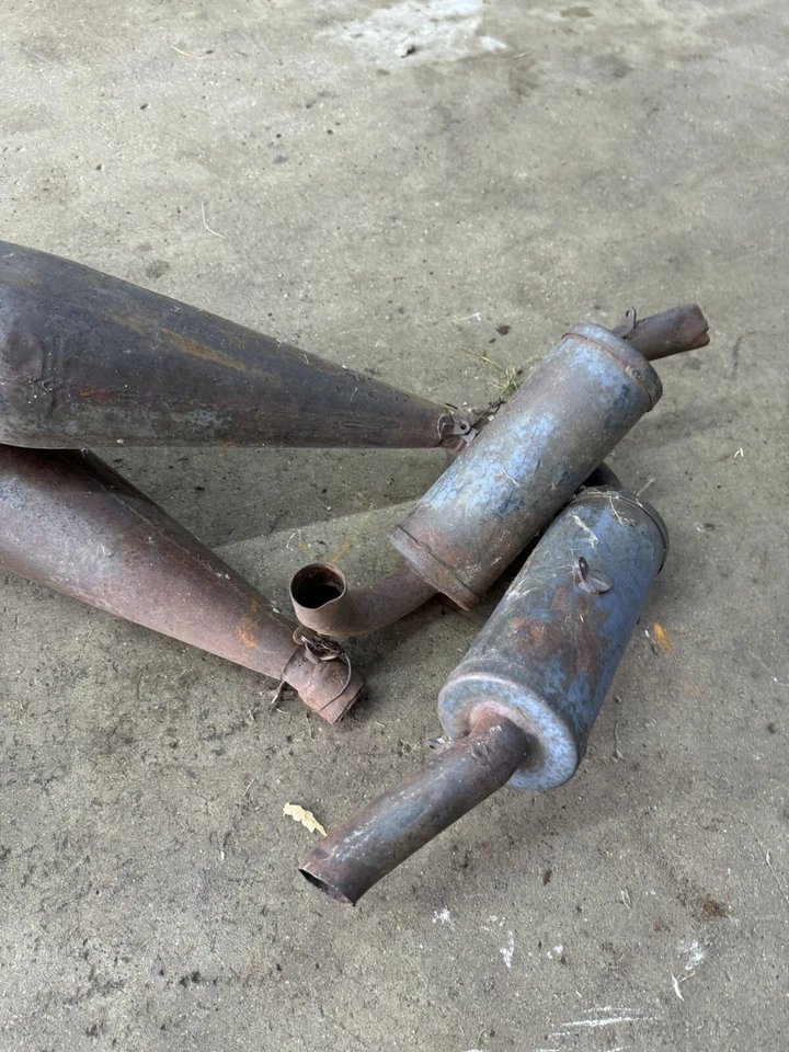 1995 93 94 92 Arctic Cat Wildcat 700 Aftermarket PSI Twin Exhaust Pipes Foto 4 de 4