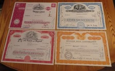 Western Union anni 70, Air Products, Signode Steel, certificati scarpe Spencer belli