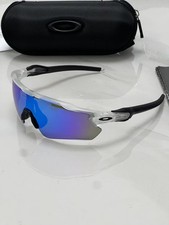 Oakley Radar EV Patn OO9208 Sunglasses Black  Blue Feet Black Polarized